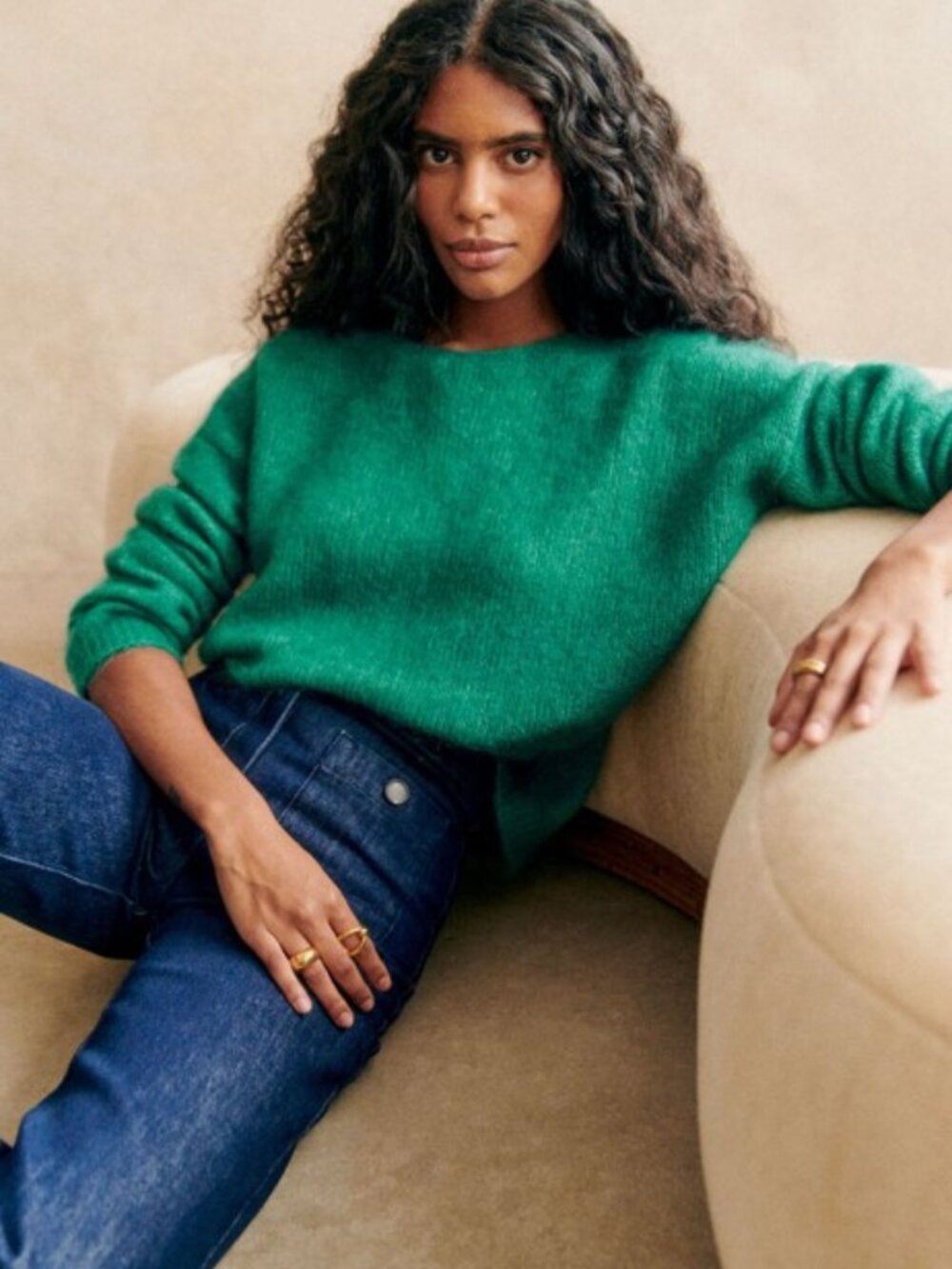 Sezane Astride Jumper - green - Picture 4 of 5
